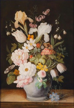 Flowers in Jar Flowering Oil Paintings